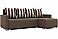 Угловой диван-кровать Челси Коричневый Комби