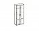 Шкаф 2х дверный комбинированный с зеркалом (440) Афина