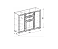 Гостиная Корвет Люкс №5 Бодега - схема комода