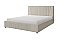 Кровать мягкая с подъемным механизмом Нельсон Геометрия Серый светлый/160