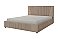 Кровать мягкая с подъемным механизмом Нельсон Геометрия Бежевый/160