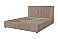 Кровать мягкая с подъемным механизмом Нельсон Геометрия Бежевый/160