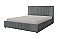 Кровать мягкая с подъемным механизмом Нельсон Геометрия Серый/160