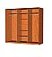 Шкаф-купе Виват 3-х дверный с 1 зеркалом 2670/600