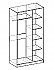 Схема - Шкаф-купе Оскар 2-х дверный