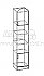 Шкаф-пенал Квартет открытый  схема