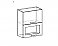 Шкаф-антресоль ШАВ-60-2Д для кухни Корсика схема