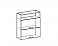 Шкаф-антресоль ШАВ-80-2ДГН (920) для кухни Корсика схема