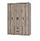 Шкаф 4-х створчатый Титан Дуб Смоки