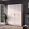 Шкаф 4-х створчатый Титан Ясень белый