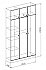 Шкаф 3-х створчатый Вега. Схема.