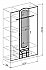 Шкаф 3-х створчатый Марта. Схема.
