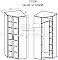 Схема - Шкаф угловой 45 - 45 Соло
