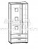 Шкаф 2-х створчатый Токио - схема