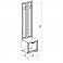 Тумба с вешалкой Корвет 450 №22