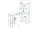 Компьютерный стол СТЛ-ОВ+С120ПРЯМ+ТЯЛ схема