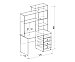 Компьютерный стол Альфа 2 Дуб Серый - схема
