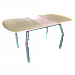 Стол стеклянный раскладной МС / Экокожа