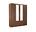 Шкаф 4-х створчатый с зеркалом и ящиками Палермо