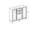 Гостиная Корвет Люкс №5 Бодега - схема комода