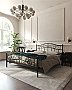 Кровать металлическая Глэдис 160/Черный