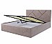 Кровать двуспальная с подъемным механизмом Лима (140 / 160 / 180) Velutto 06
