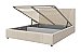 Кровать мягкая с подъемным механизмом Нельсон Геометрия Карамель/160