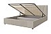 Кровать мягкая с подъемным механизмом Нельсон Геометрия Серый светлый/160