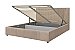 Кровать мягкая с подъемным механизмом Нельсон Геометрия Бежевый/160