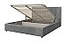 Кровать мягкая с подъемным механизмом Нельсон Геометрия Серый/160