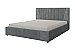 Кровать мягкая с подъемным механизмом Нельсон Геометрия Серый/160