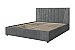 Кровать мягкая с подъемным механизмом Нельсон Геометрия Серый/160