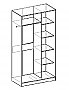 Схема - Шкаф-купе Оскар 2-х дверный