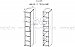 Схема - Шкаф-пенал с полками 60 Соло