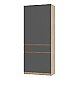 Прихожая Багира №2 Кашемир Графит - шкаф