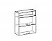 Шкаф-антресоль ШАВ-80-2ДГН (920) для кухни Корсика схема