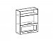 Шкаф-антресоль ШАВ-80-2ДН (920) для кухни Шанталь 2 схема