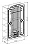 Шкаф 3-х створчатый Классика. Схема.