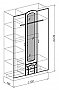 Шкаф 3-х створчатый Марта. Схема.