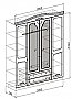 Шкаф 4-х створчатый Лира. Схема.