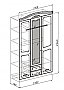 Шкаф 3-х створчатый Лира. Схема.