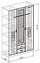 Шкаф 3-х створчатый Атлантида. Схема.