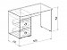 Стол компьютерный №1 Скай схема