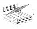 Кровать Аэлита с подъёмным механизмом схема открыта