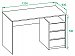 Письменный стол СПм-21 - размеры