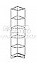 Стеллаж угловой Квартет схема