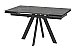 Стол раскладной Стокгольм Керамогранит Черный
