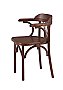 Стул Венский жесткий Тип-2 Коричневый темный тон