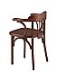 Стул Венский жесткий Тип-2 Коричневый темный тон