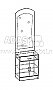 Тумба с зеркалом Квартет 60 схема
